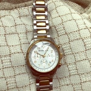 Michael Kors dual tone stainless steel watch